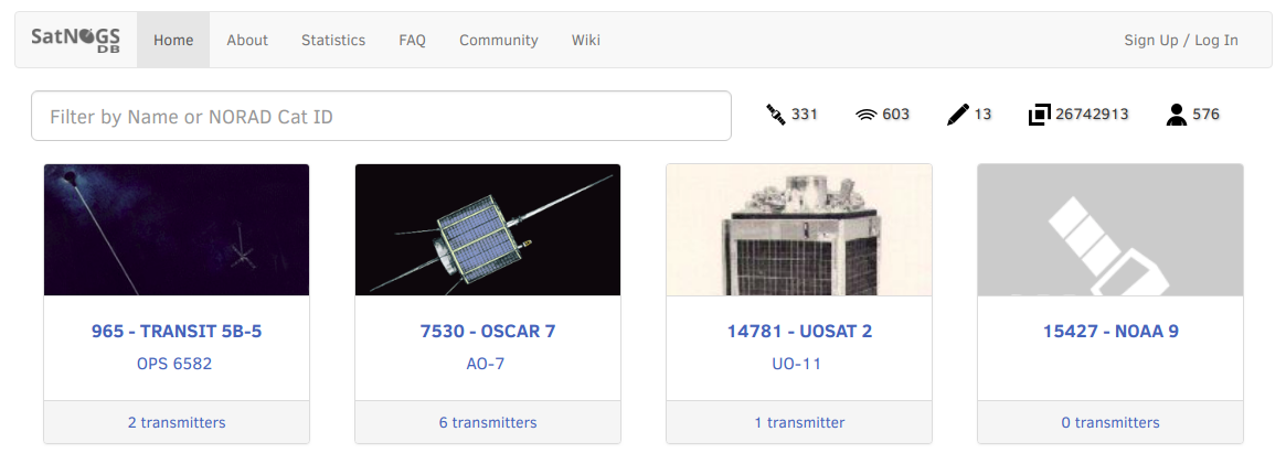 SatNOGS Activity Update 2018-12-20 – SatNOGS